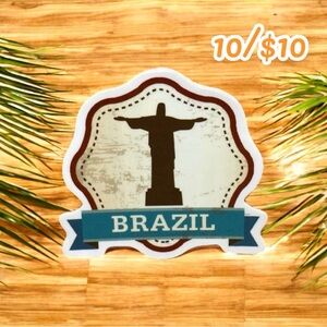 10 / $10 Brazil Christ the Redeemer Sticker - Bucket List